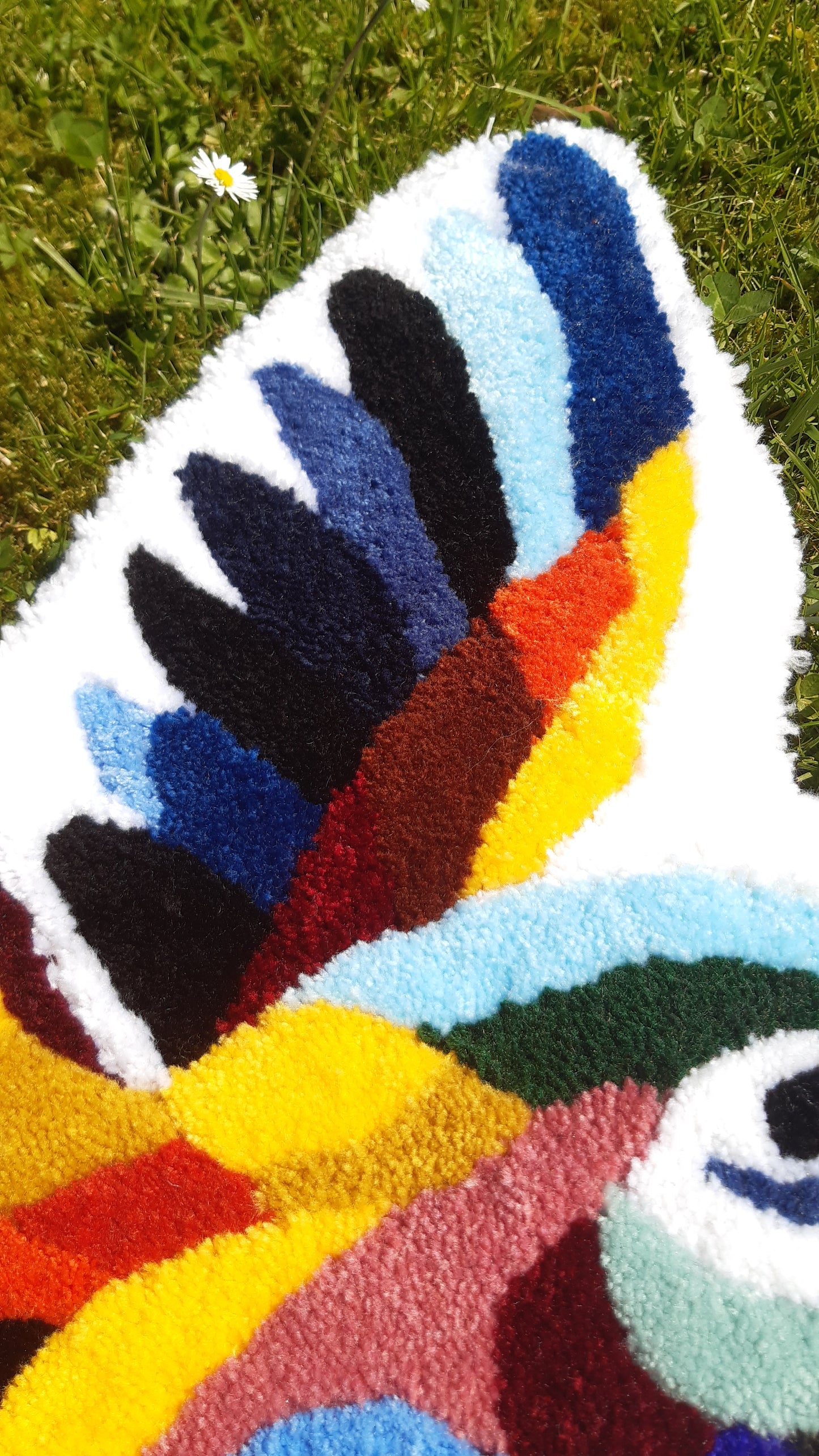 Zoom Deco murale Rainbow - perroquet - ara - La Balmo Tufting